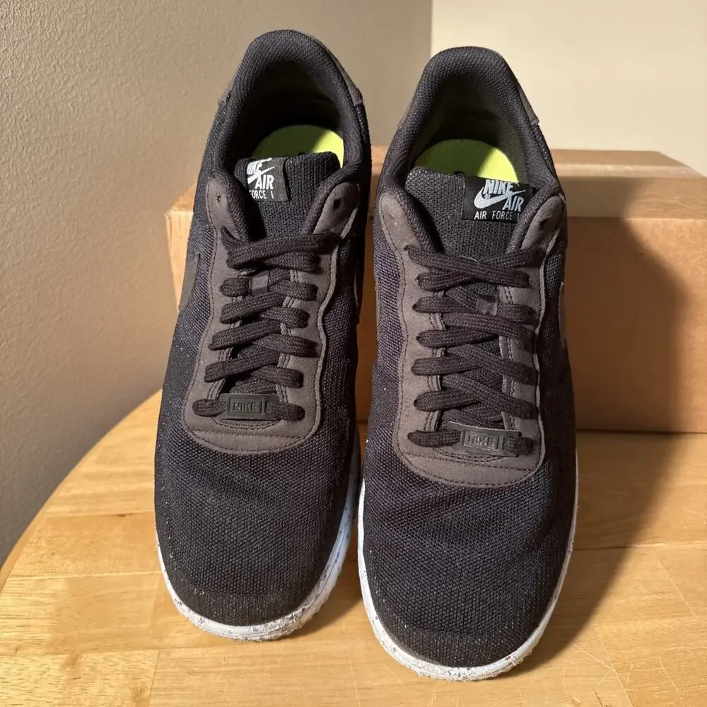 Nike Air Force 1 Crater Black Photon Dust 2020 - Size 14 - ct1986-002 Preowned